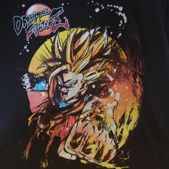 Boys GOHAN Dragon Ball Z Fighterz Graphic T-Shirt Black Size Medium - Picture 2 of 4